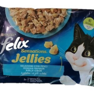 Felix Sensations sa lososom u želeu i sa pastrmkom u želeu 4x85g