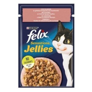 Felix Sensations Jellies u želeu sa lososom i škampima 85g